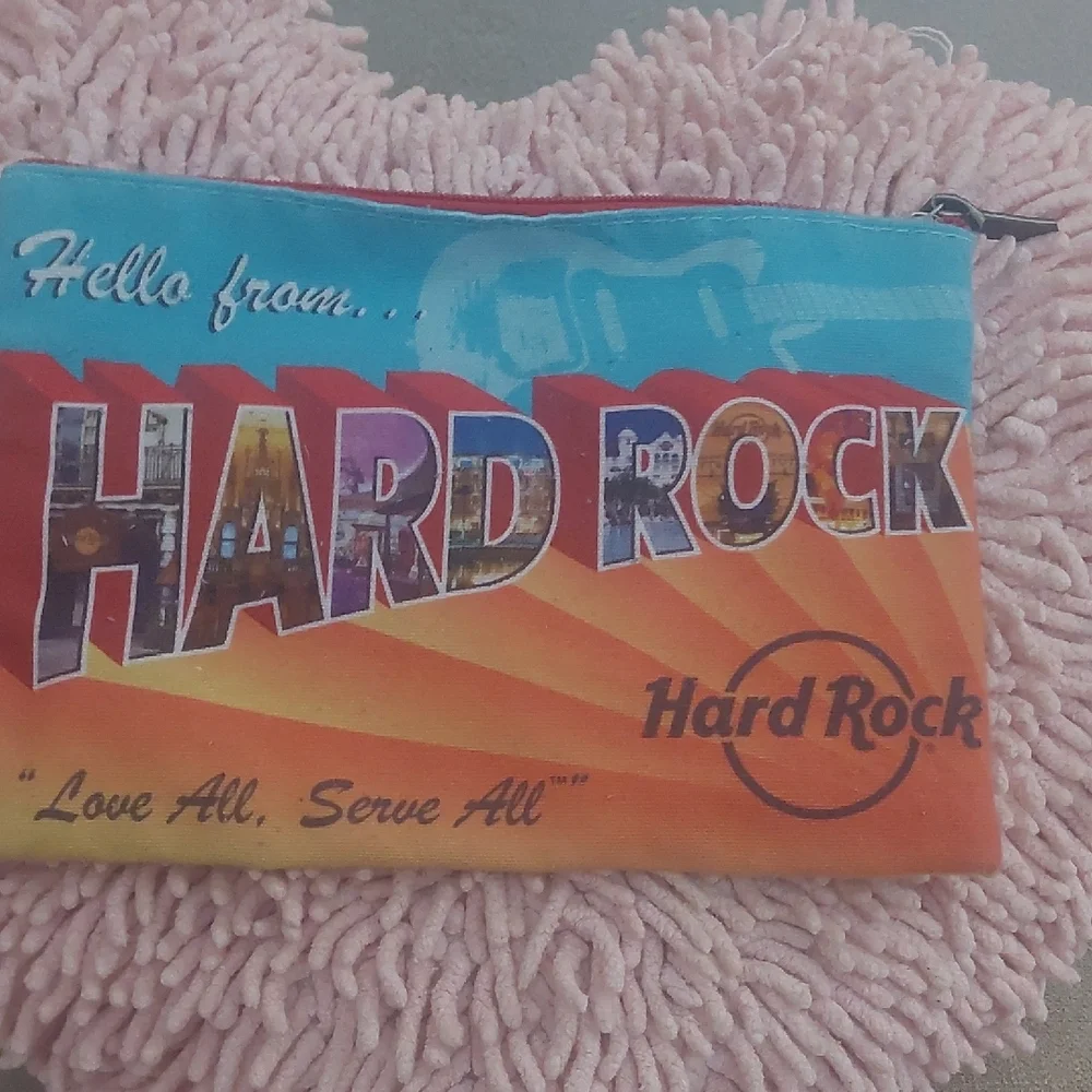 Hard Rock Cafe Multicolor Souvenir Pouch